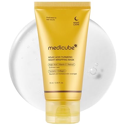 Medicube Kojic Acid Turmeric Overnight Wrapping Peel Off Mask-قناع ميديكوب الليلي المقشر بحمض الكوجيك والكركم - Usman Accessories