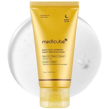 Medicube Kojic Acid Turmeric Overnight Wrapping Peel Off Mask-قناع ميديكوب الليلي المقشر بحمض الكوجيك والكركم - Usman Accessories