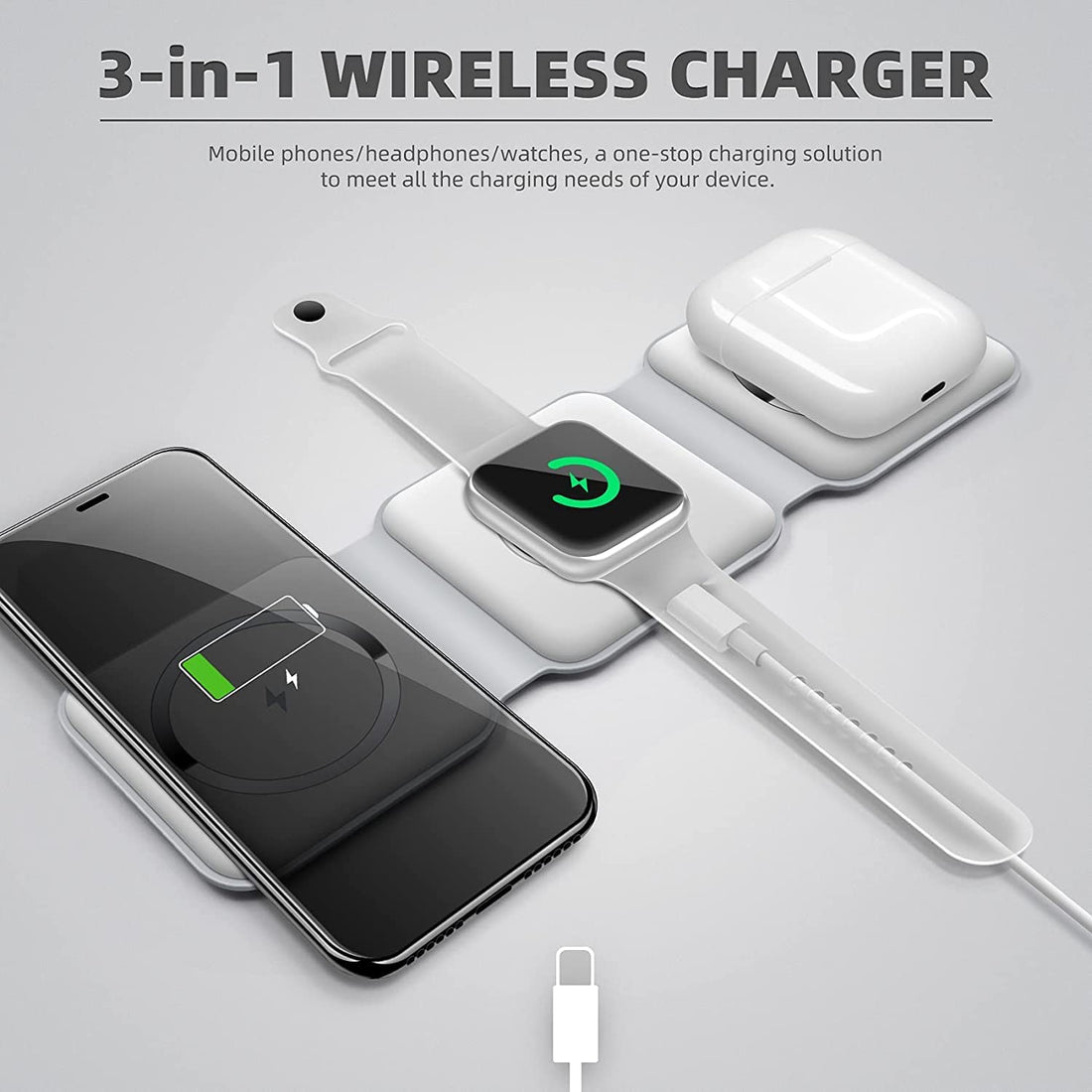 3-in-1 Wireless Charging Pad - Usman Accessories