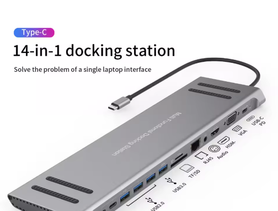 14-in-1 USB-C Docking Station - Usman Accessories