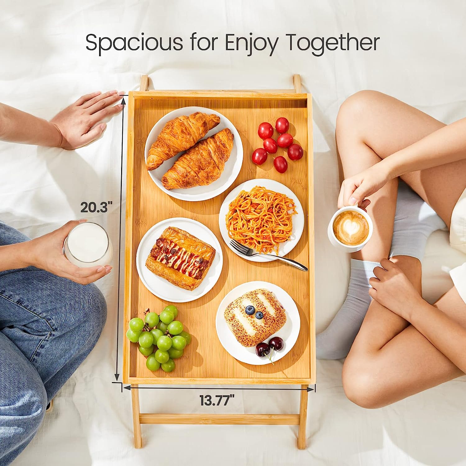 Bamboo Bed Tray Table - Usman Accessories