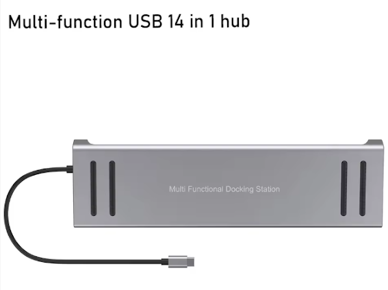 14-in-1 USB-C Docking Station - Usman Accessories