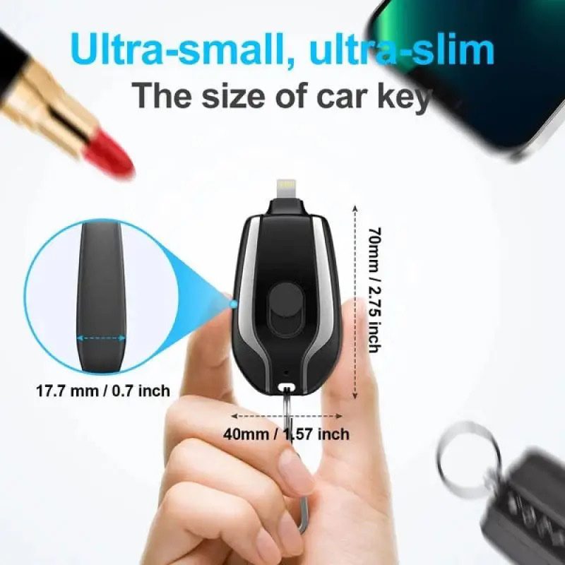 Emergency Portable Key Chain Charger - Usman Accessories